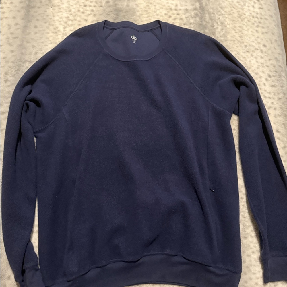 ALO Yoga Blue Crewneck Sweater